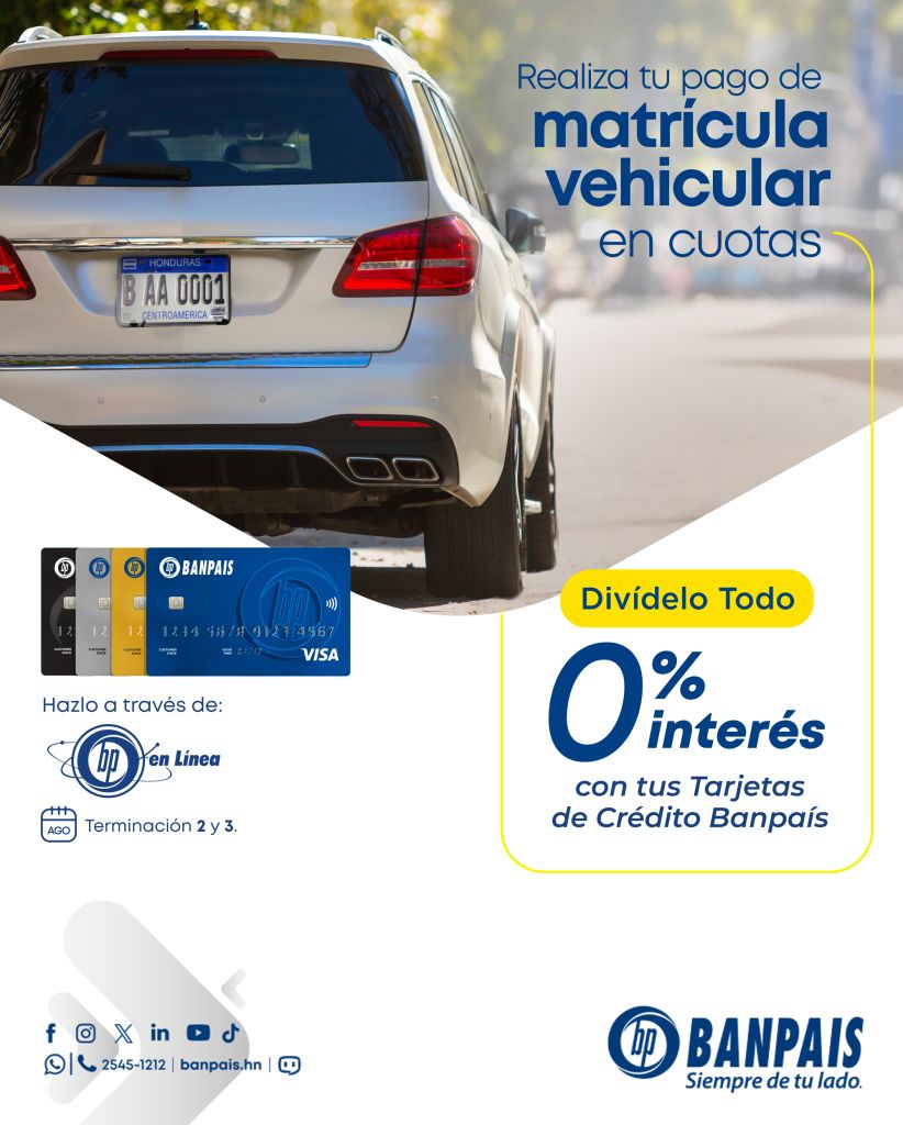 Divide en cuotas el pago de tu matrícula vehicular