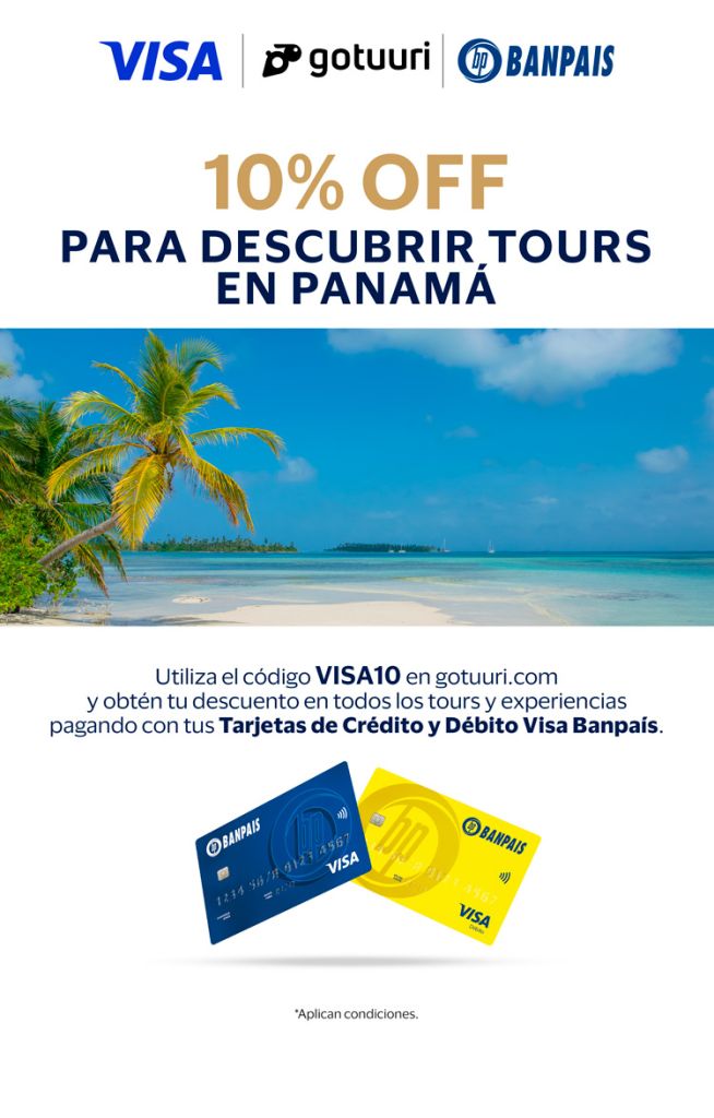 10% OFF PARA DESCUBRIR TOURS EN PANAMÁ