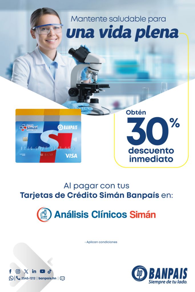 OBTÉN 30% DE DESCUENTO EN ANALISIS CLÍNICOS SIMÁN