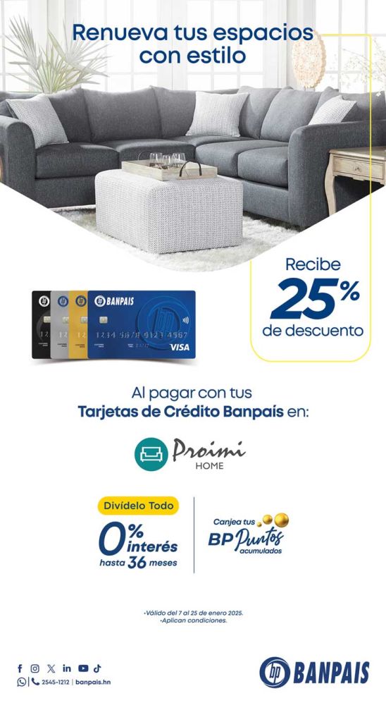 25% DE DESCUENTO EN PROIMI